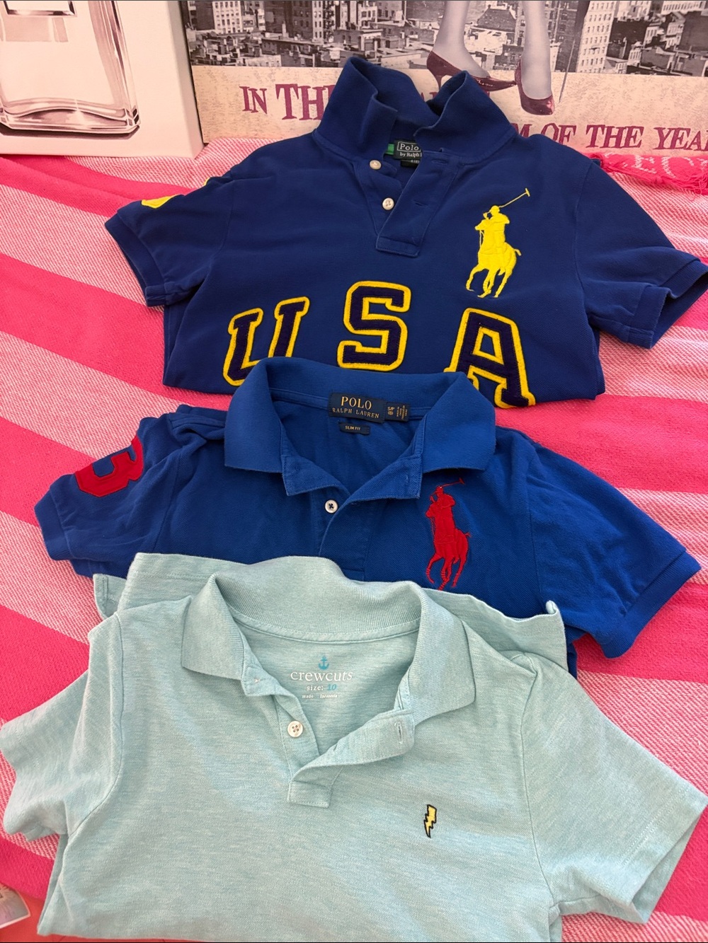 Polo by Ralph Lauren Boys' Polo Bundle - Navy, Royal & Light Blue